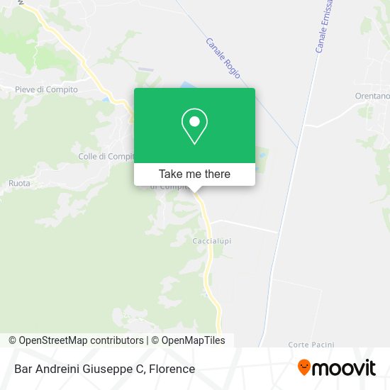Bar Andreini Giuseppe C map