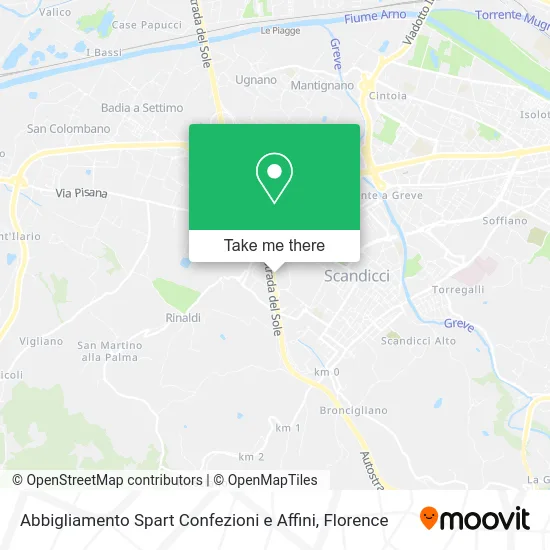 Abbigliamento Spart Confezioni e Affini map
