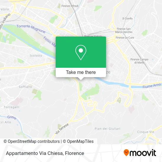 Apartment Via Chiesa map