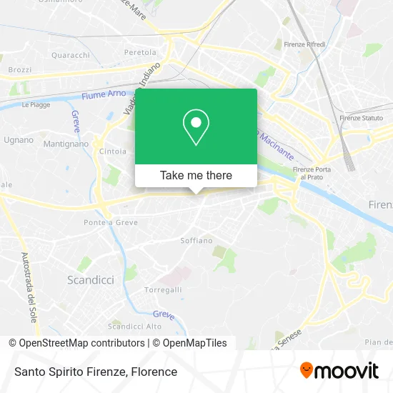 Santo Spirito Firenze map