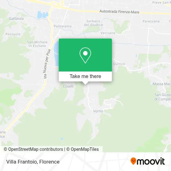 Villa Frantoio map