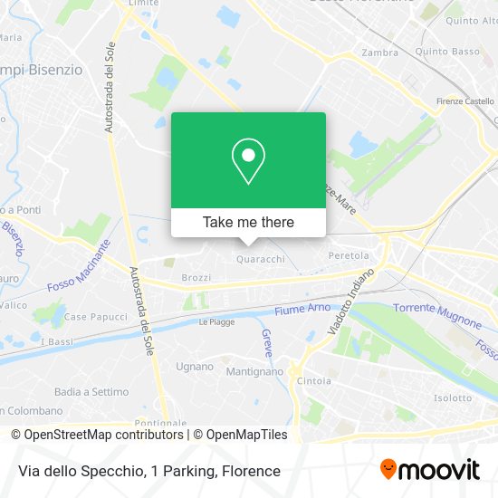 Via dello Specchio, 1 Parking map