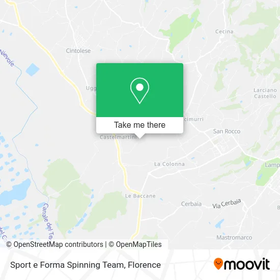 Sport e Forma Spinning Team map