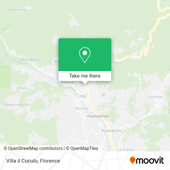Villa il Cuculo map