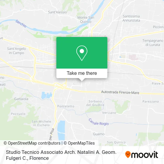 Technical Associated Studio Arch. Natalini A. Geom. Fulgeri C. map