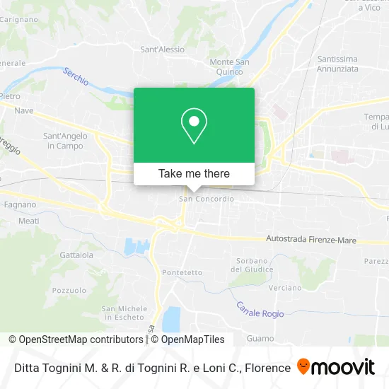 Ditta Tognini M. & R. di Tognini R. e Loni C. map