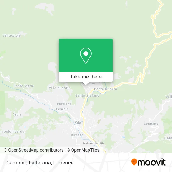 Falterona Camping map
