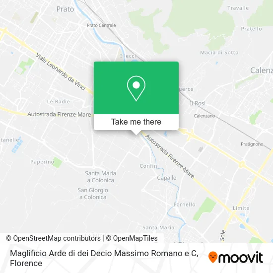 Maglificio Arde di dei Decio Massimo Romano e C map