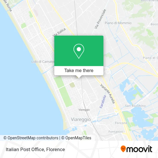 Italian Post Office map