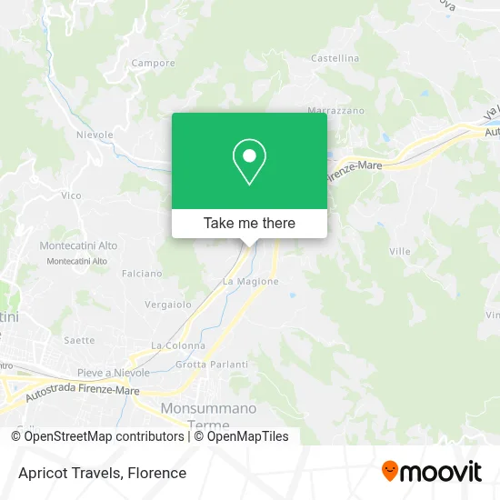 Apricot Travels map