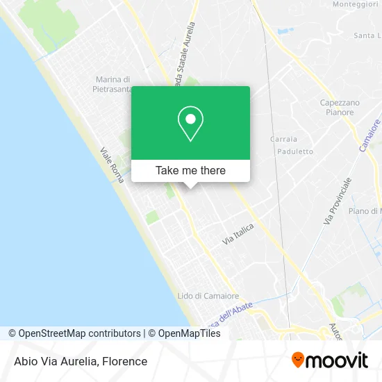 Abio Via Aurelia map