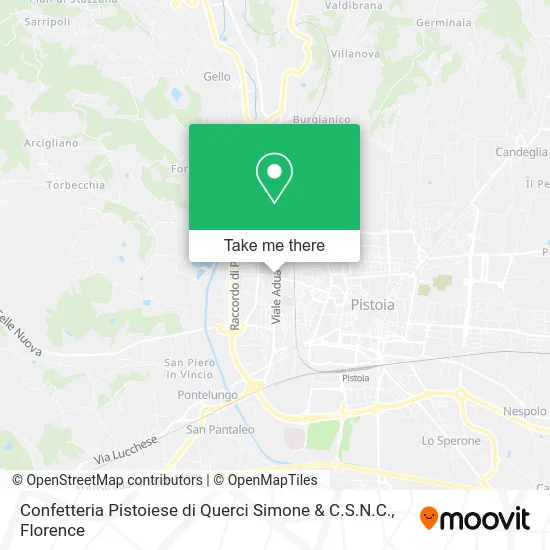 Pistoiese Confectionery by Simone Querci & Co. map