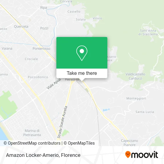 Amazon Locker-Amerio map