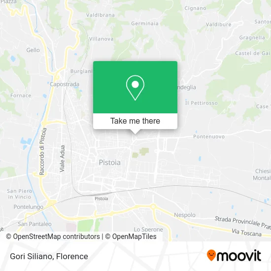 Gori Siliano map