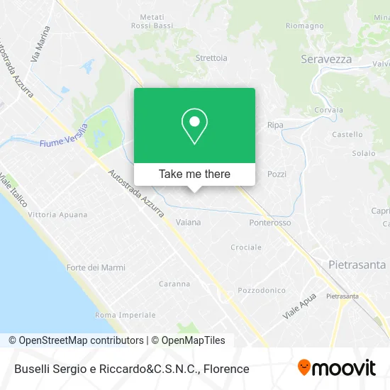 Buselli Sergio and Riccardo & Co. Snc map