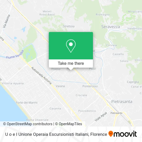 U o e I Unione Operaia Escursionisti Italiani map