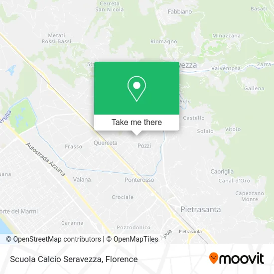 Scuola Calcio Seravezza map