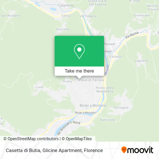 Casetta di Butia, Glicine Apartment map