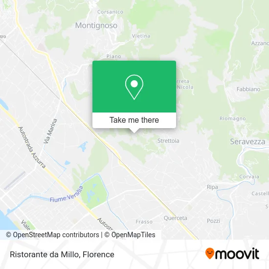 Millo Restaurant map
