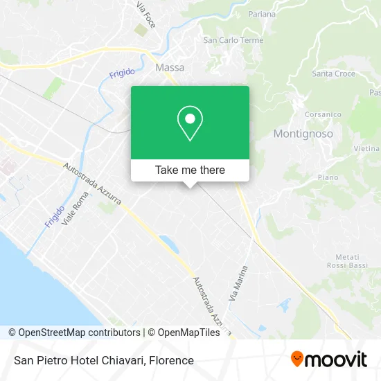 San Pietro Hotel Chiavari map