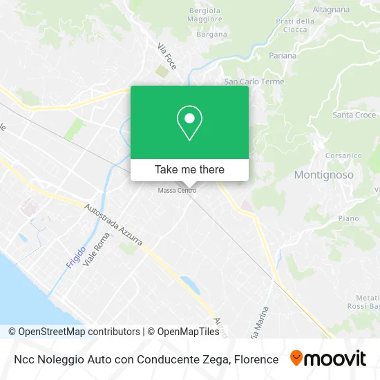 Ncc Noleggio Auto con Conducente Zega map