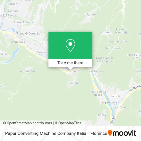 Paper Converting Machine Company Italia map