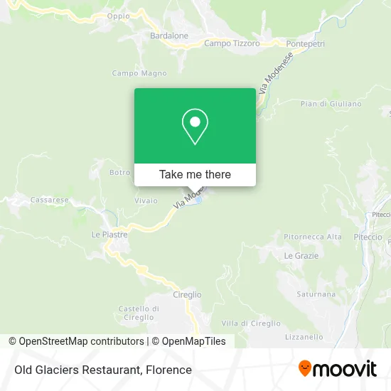 Old Glaciers Restaurant map