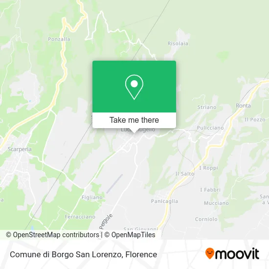 Comune di Borgo San Lorenzo map