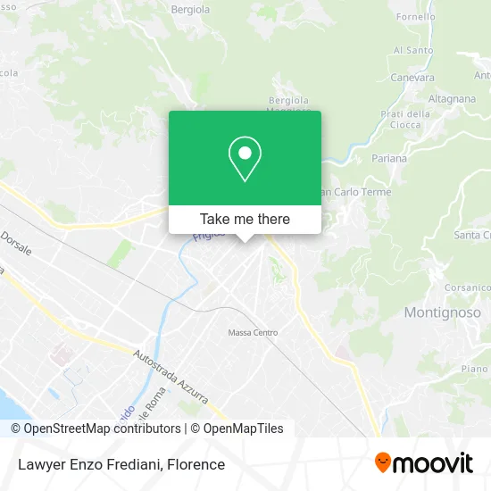 Lawyer Enzo Frediani map
