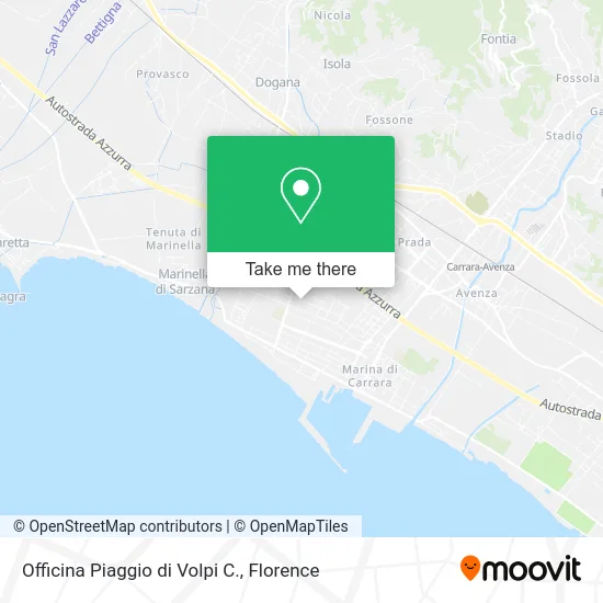 Officina Piaggio di Volpi C. map