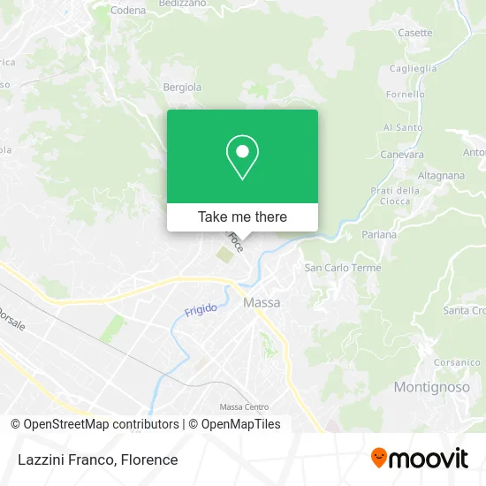 Lazzini Franco map