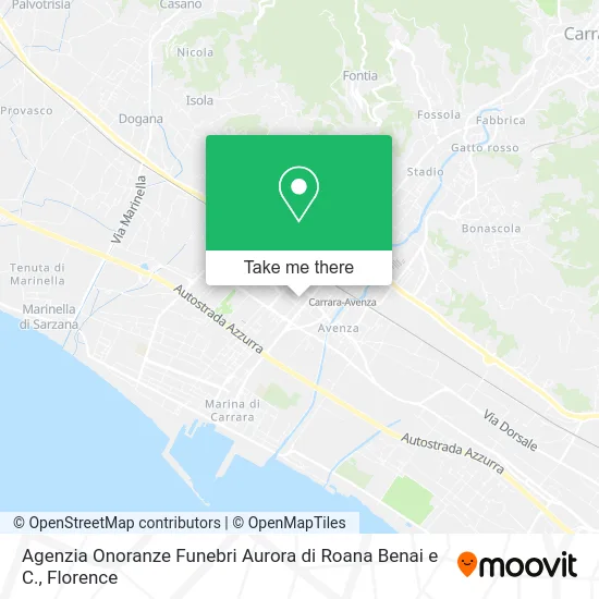 Agenzia Onoranze Funebri Aurora di Roana Benai e C. map
