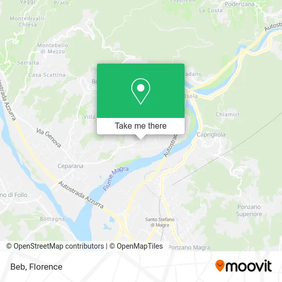 Bed and Breakfast map