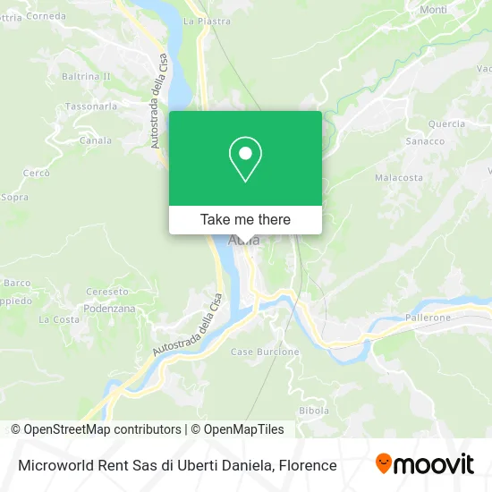 Microworld Rent Sas di Uberti Daniela map