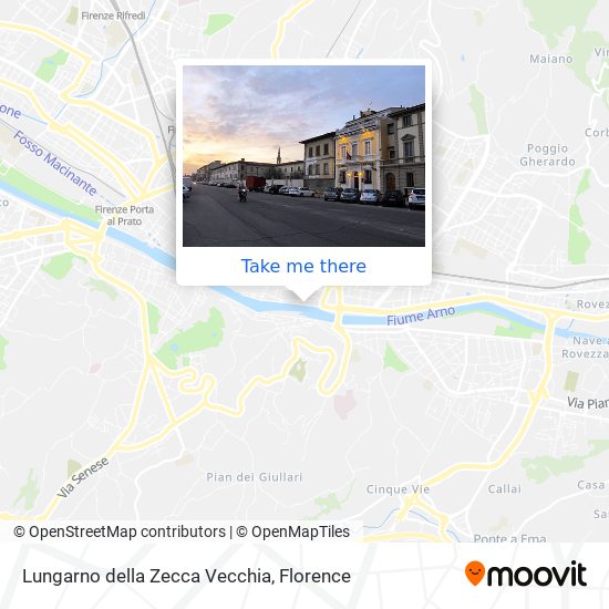 Lungarno della Zecca Vecchia map