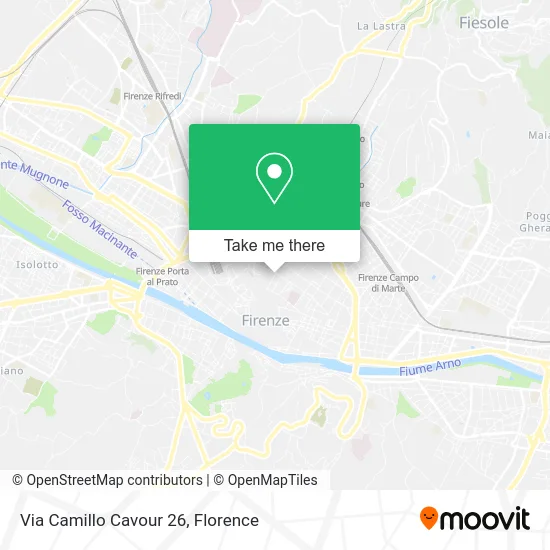 Via Camillo Cavour  26 map