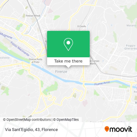 Via Sant'Egidio, 43 map