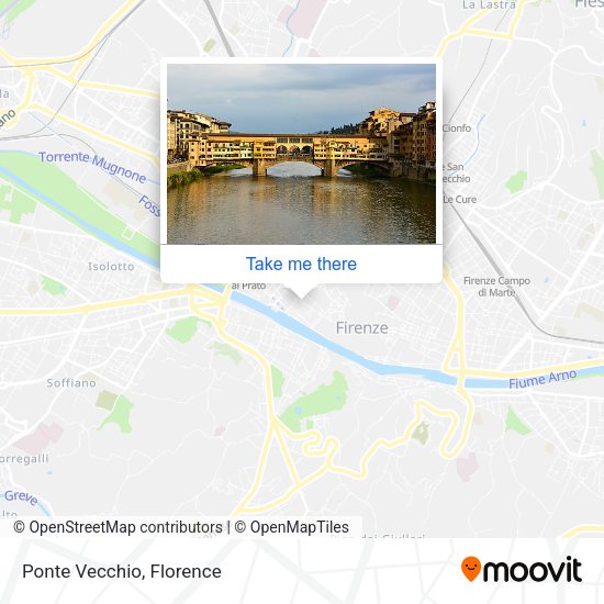 Ponte Vecchio map