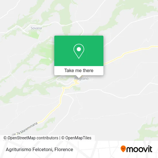 Agriturismo Felcetoni map