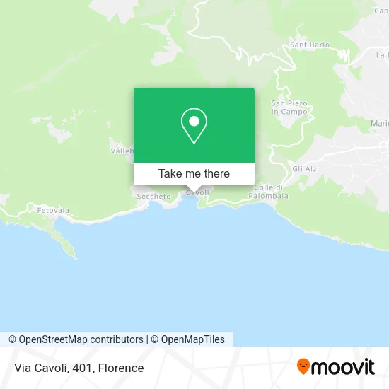 Via Cavoli, 401 map