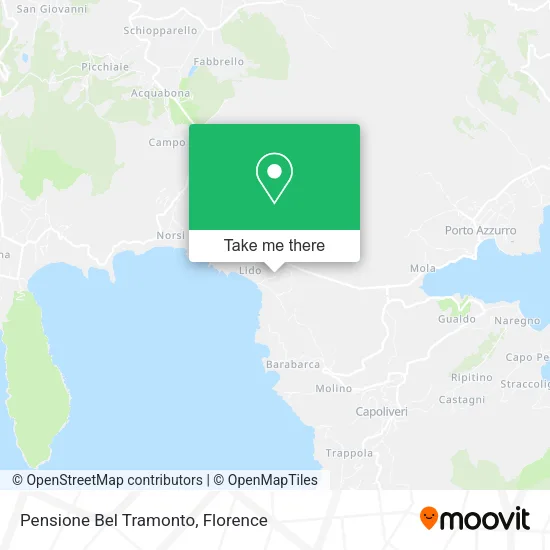 Pensione Bel Tramonto map