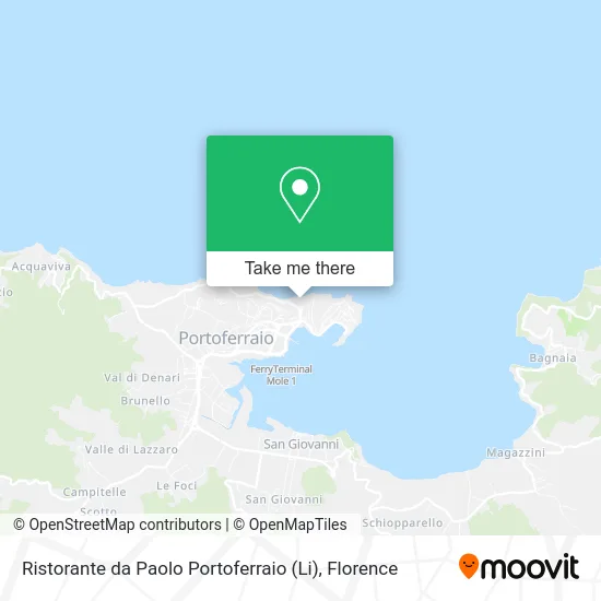 Restaurant da Paolo Portoferraio map