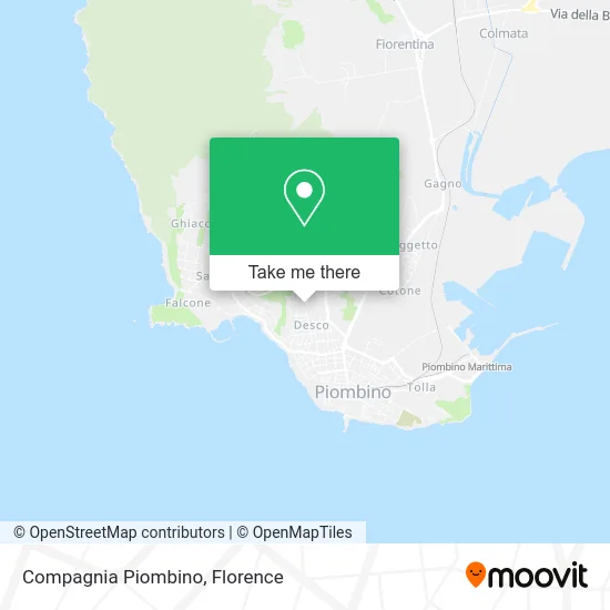 Compagnia Piombino map