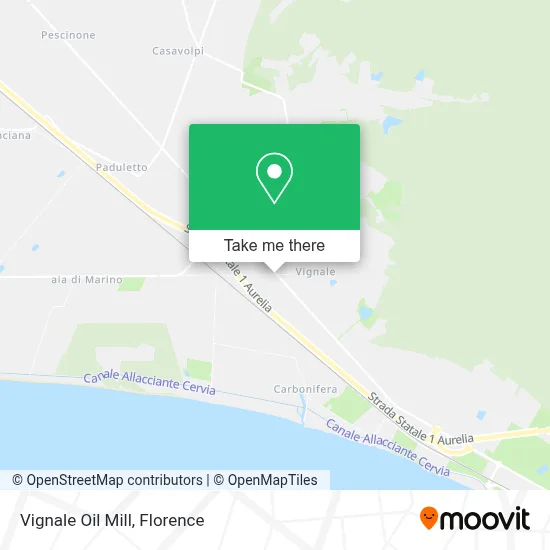 Vignale Oil Mill map