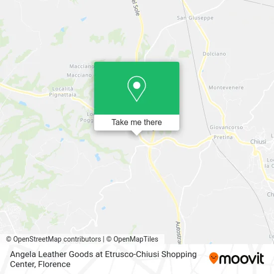 Angela Leather Goods at Etrusco-Chiusi Shopping Center map