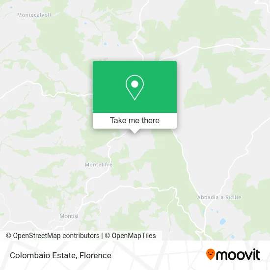 Colombaio Estate map