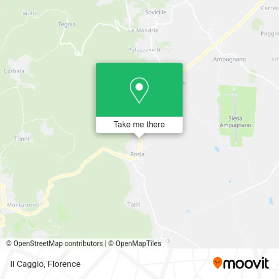 Il Caggio map