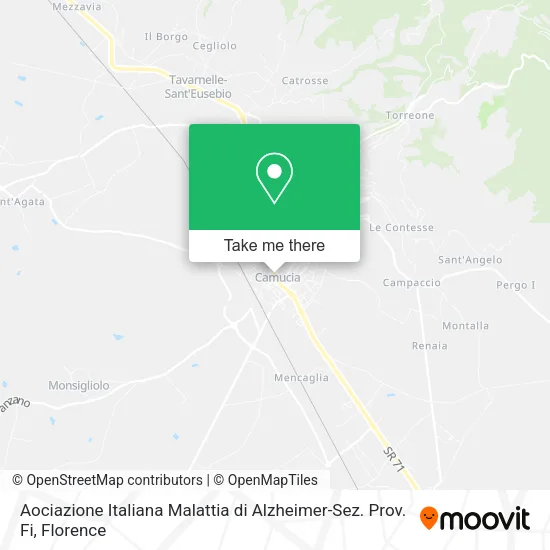 Aociazione Italiana Malattia di Alzheimer-Sez. Prov. Fi map