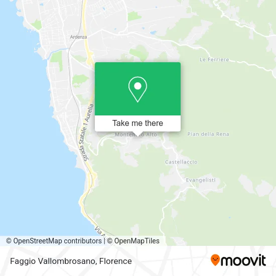 Faggio Vallombrosano map