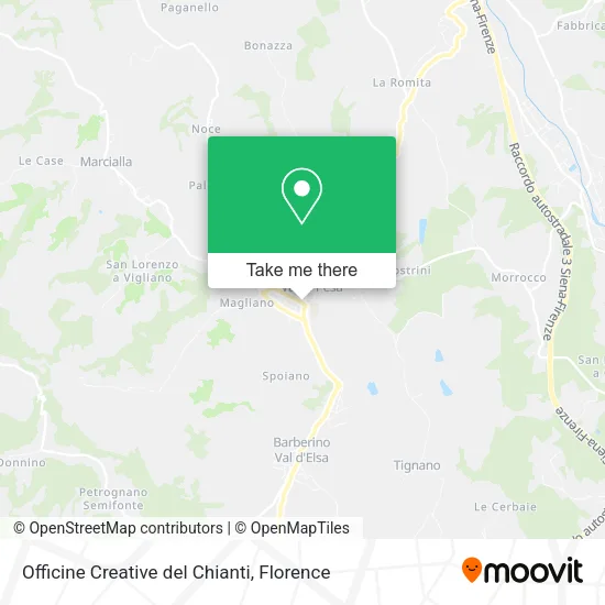 Officine Creative del Chianti map